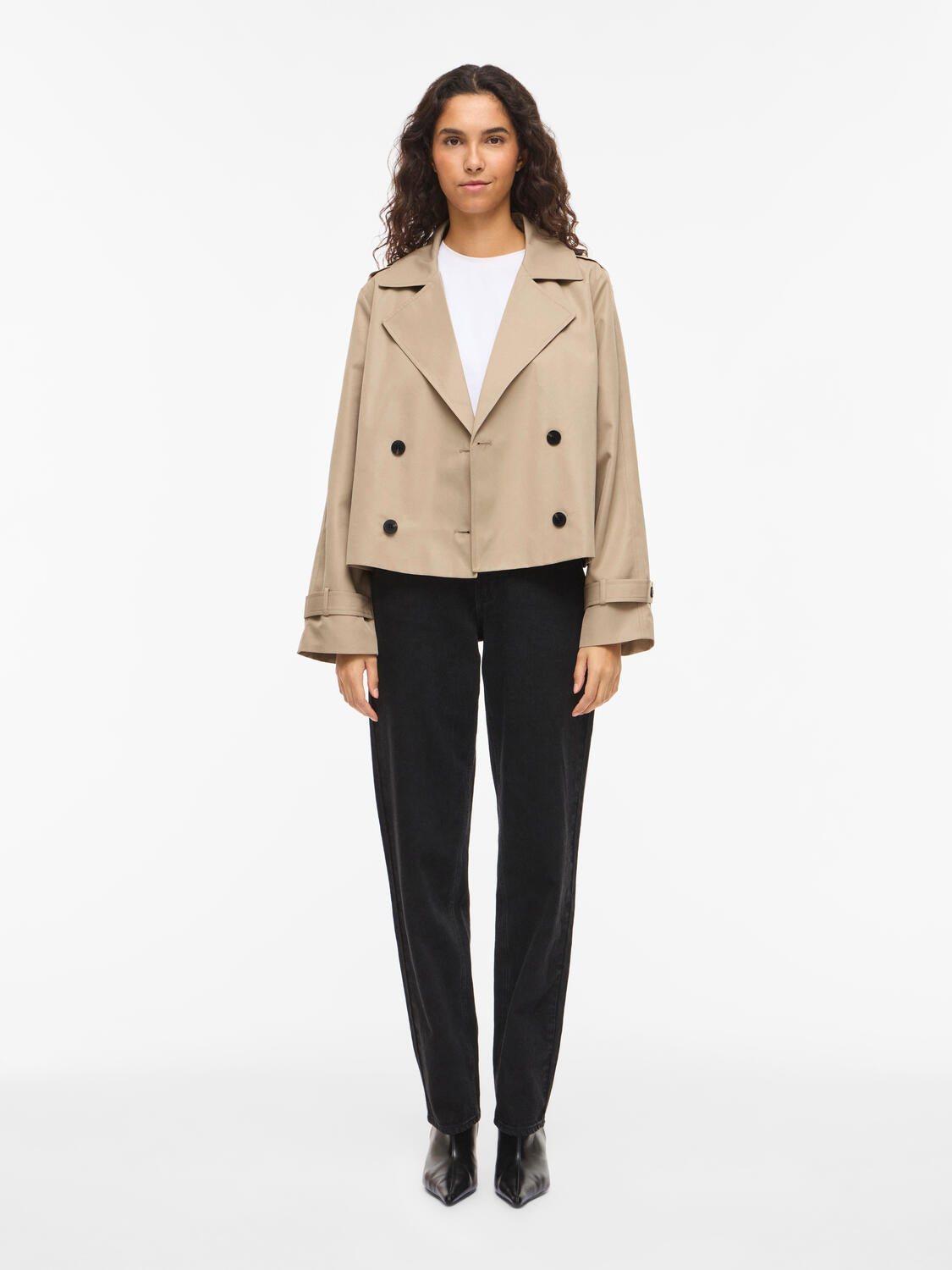 Viaddison kort trenchcoat - Savannah Tan